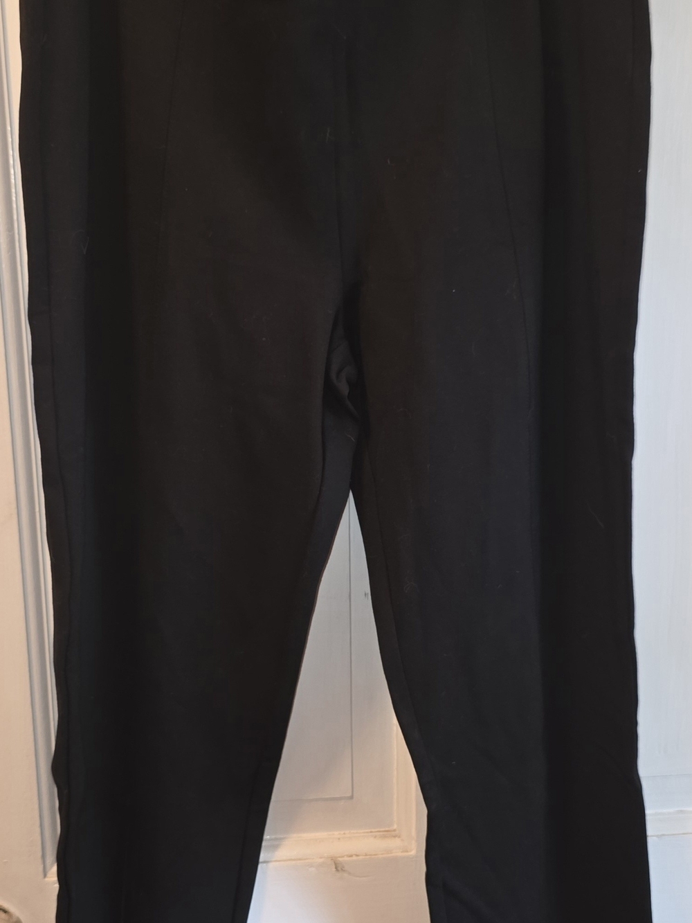 Bebe Womens High Rise Corset Leggings Pants Lace-Up Zip Solid Black Size L